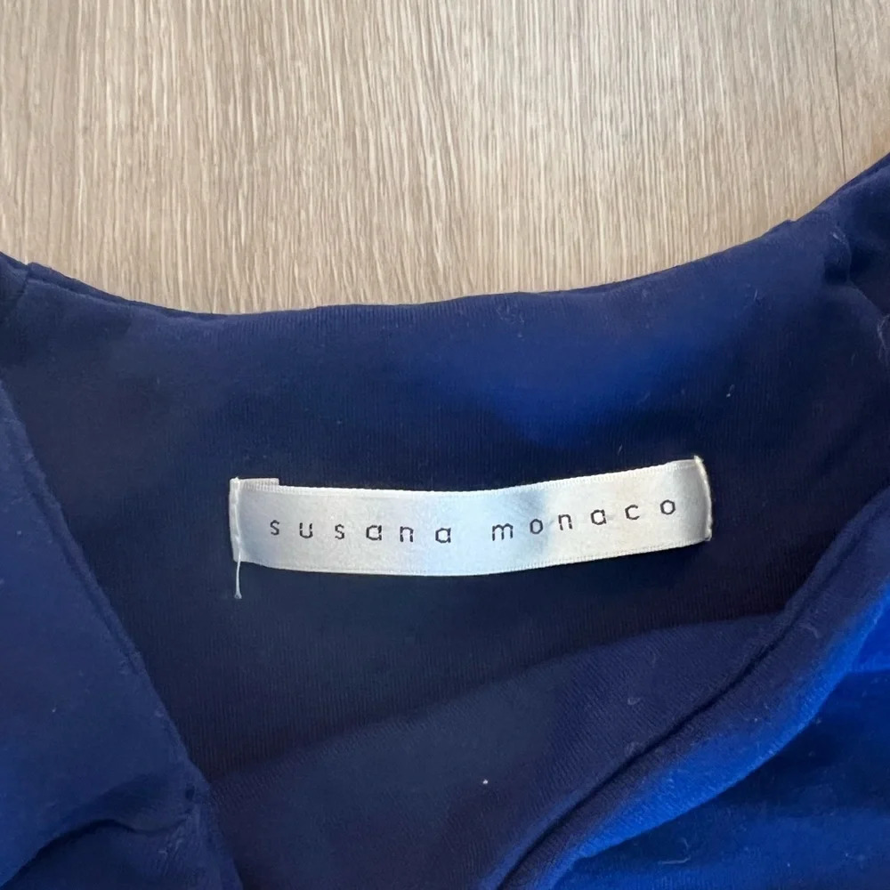 Susana Monaco Dress Blue - Picture 4 of 4